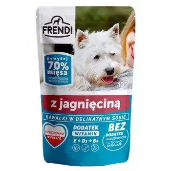 FRENDI pedaços em molho fino com borrego - comida húmida para cães - 100 g