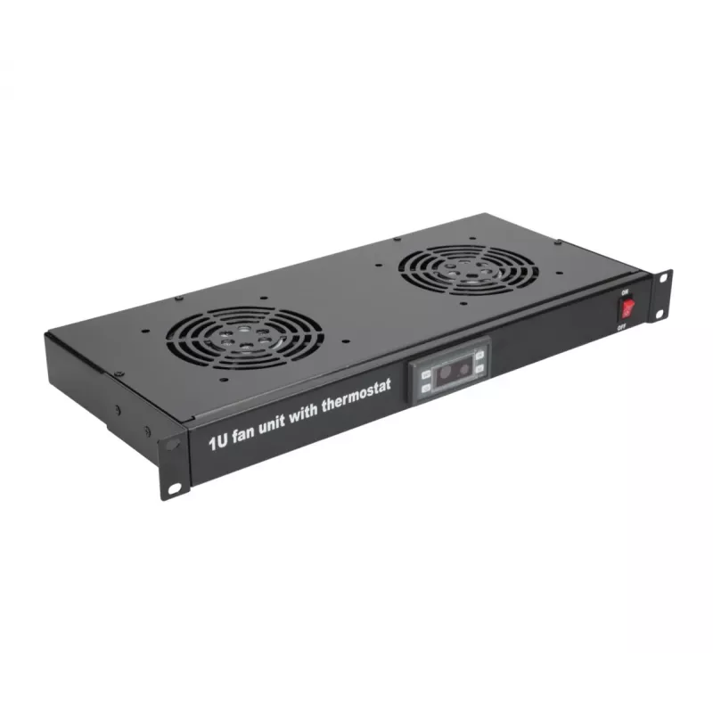 Painel de ventoinhas Extralink EX.19089 19 polegadas 2 ventoinhas com termostato
