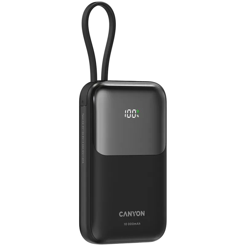 OnPower 101 com cabo integrado 10000 mAh PD22.5W preto
