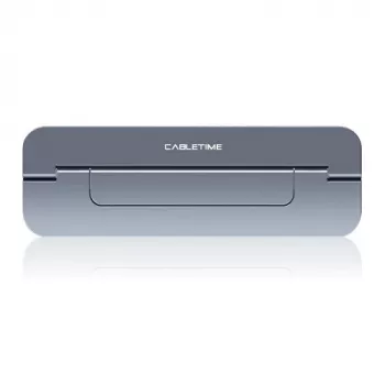 Cabletime suporte para portátil, cinzento