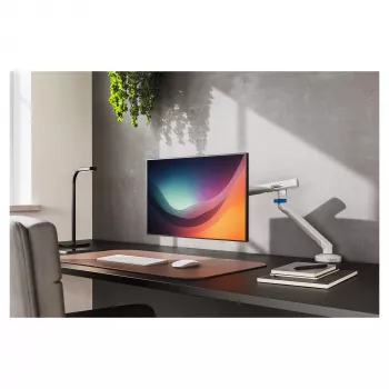 Suporte de monitor DIGITUS Single Design para ecrãs até 35 polegadas, grampo, 10 kg, VESA 75x75–100x100, inclinável -45–90°