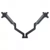 Suporte de mesa para monitor ART RAMM UM-116 para 2 monitores 13–32 polegadas, suporte de braço duplo ajustável em altura