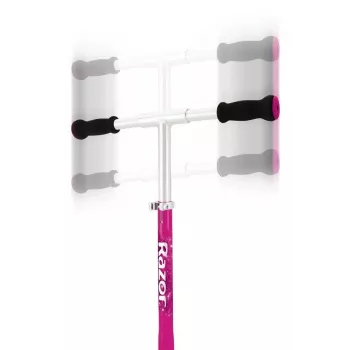 Trotinete Razor A5 Lux – alumínio dobrável, rodas de poliuretano de 20 cm, guiador ajustável, carga máx. 100 kg, rosa