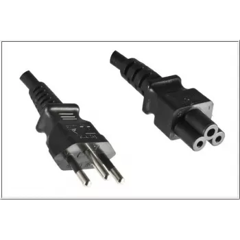 Microconnect PE010818BRAZIL cabo de alimentação preto 1,8 m conector fêmea C5