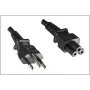 Microconnect PE010818BRAZIL cabo de alimentação preto 1,8 m conector fêmea C5