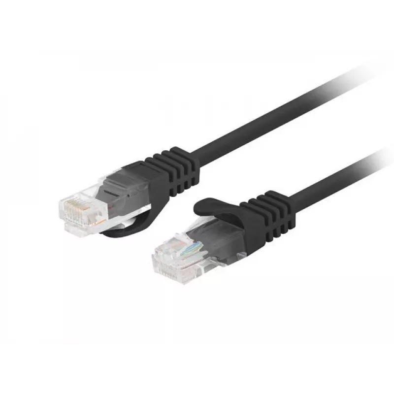 Cabo de rede Lanberg PCU6-10CC-0750-BK preto 7,5 m Cat6 U/UTP