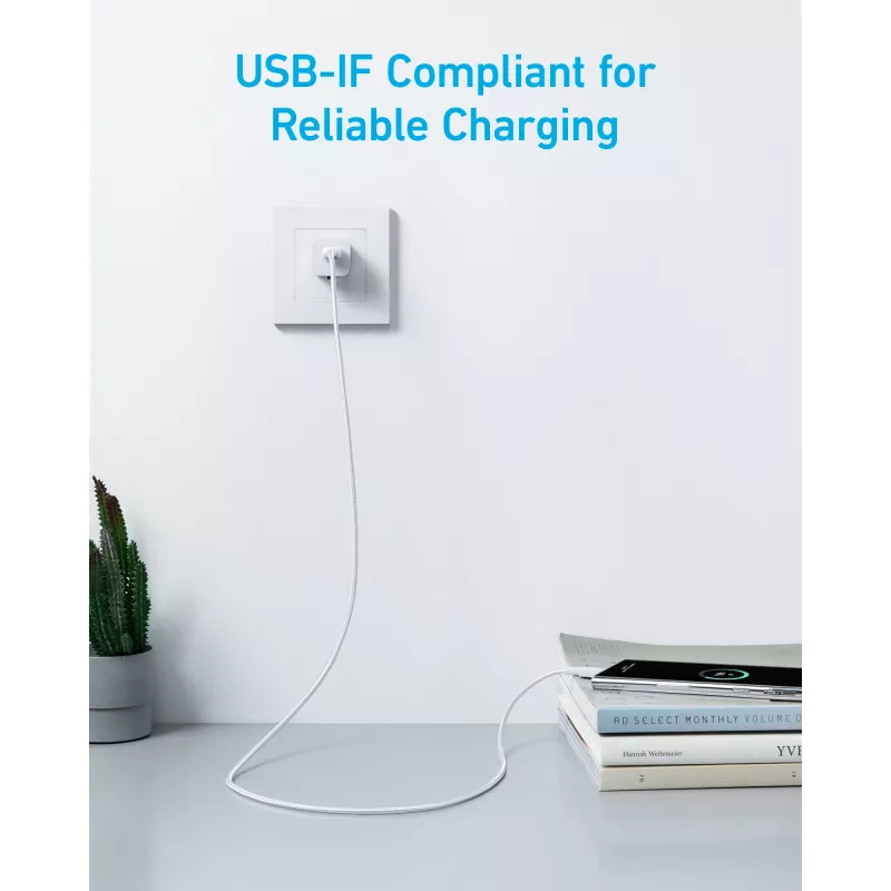 Cabo USB Anker 322 1,8 m USB A USB C branco
