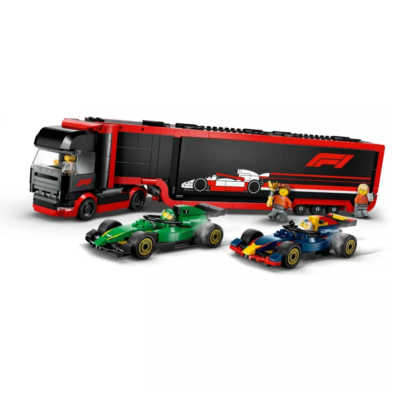 LEGO CITY 60445 F1 - Camião com carros RB20 e AMR24 F1