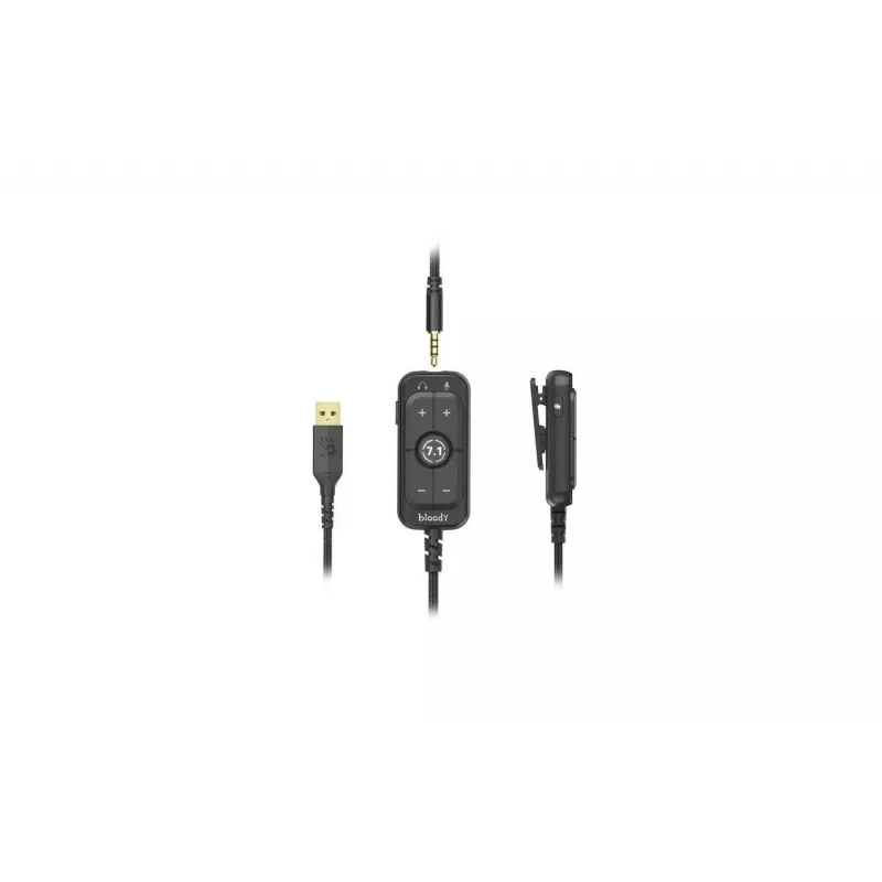 Auscultadores A4Tech Bloody M590i USB+AUX3.5 Sports vermelho 7.1