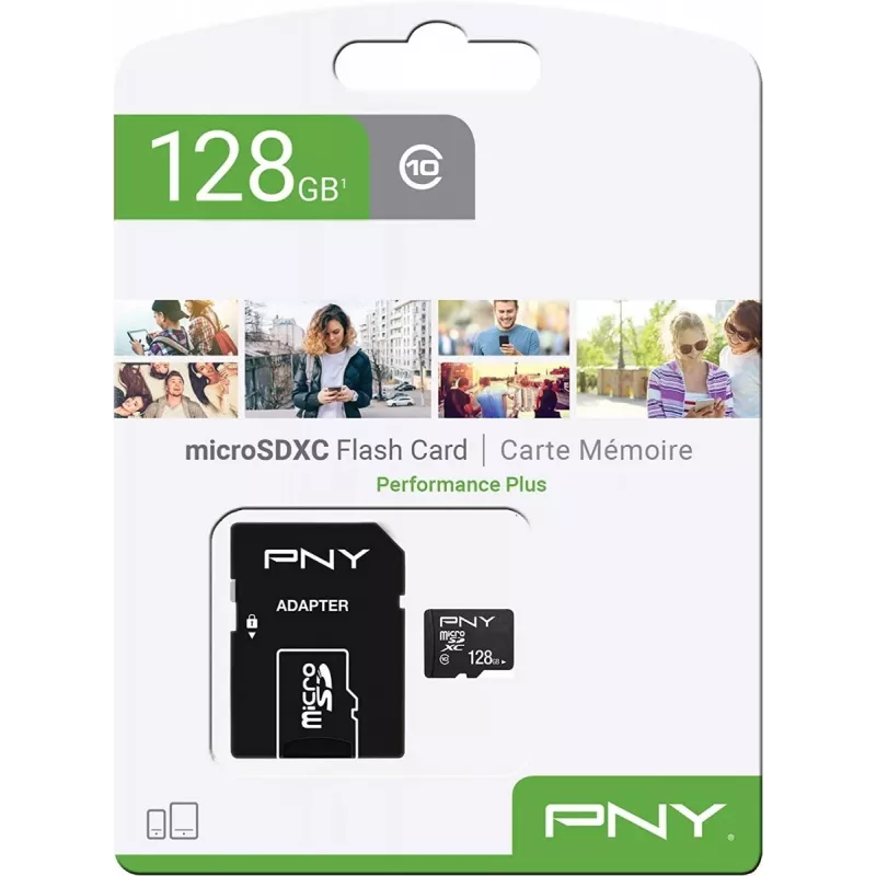 PNY Performance Plus 128 GB MicroSDXC Class 10 (P-SDU12810PPL-GE)