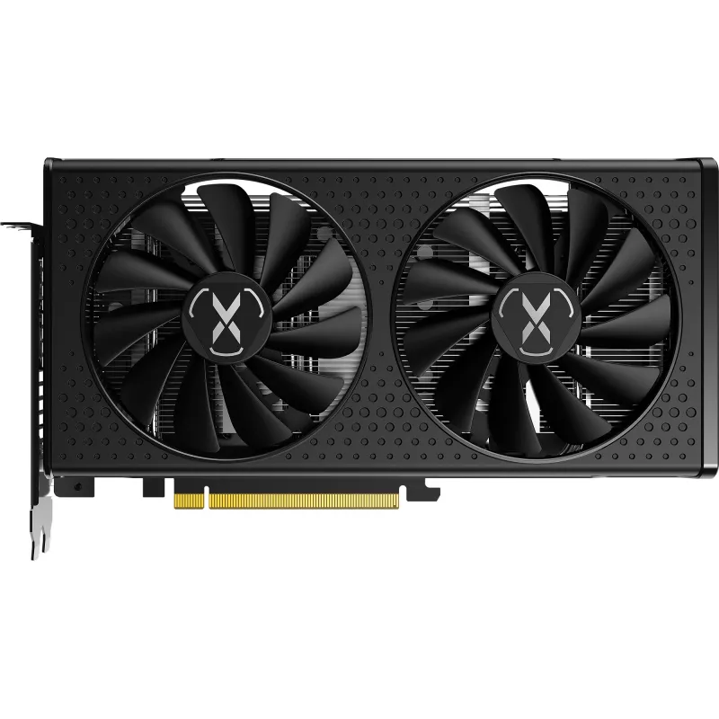 Placa gráfica XFX Radeon RX 7600 — 8 GB GDDR6, PCIe 4.0, 128-Bit, 2x DisplayPort 2.1, HDMI 2.1, 2 ventoinhas