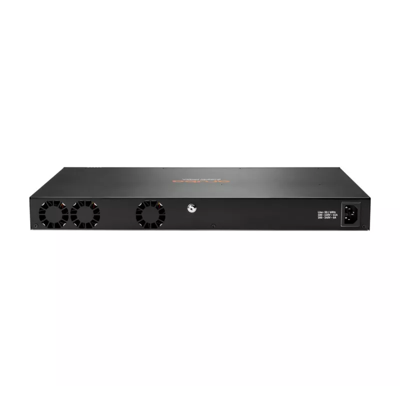 HPE - Série Aruba - Aruba 6300F - Switch - L3 - gerido - 24 x 10/100/1000 + 4 x 1 Gigabit / 10 Gigabit / 25 Gigabit / 50 Gigabit SFP56 (Uplink / Stacking) Frente e lado para trás