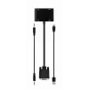 Adaptador de cabo de vídeo GEMBIRD A-VGA-HDMI-02 0,15 m — HDMI + VGA (D-Sub) conector fêmea para VGA (D-Sub) conector macho, preto