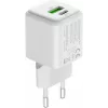 Carregador de rede USB-C/A YENKEE YAC G38 20W 3A Power Delivery (USB‑C e USB‑A)