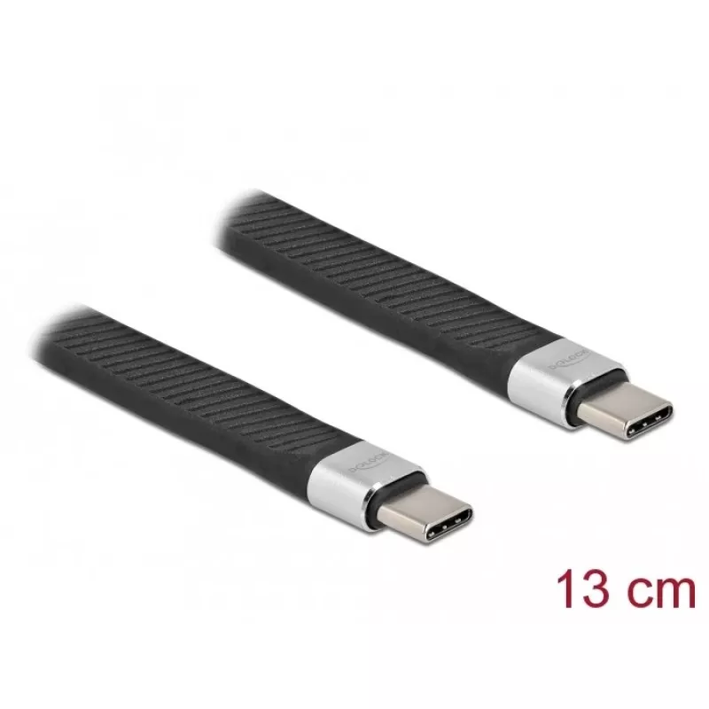 Cabo plano FPC USB 2.0 DeLOCK 86940 USB Type-C para USB Type-C 13 cm