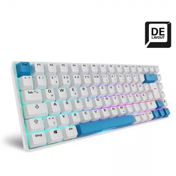 Teclado Sharkoon SKILLER SGK50 S3 PBT gaming USB QWERTZ alemão branco