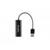 Adaptador de rede Lanberg NC-0100-01 USB 2.0 para RJ45 100 Mbit, cabo de 0,15 m
