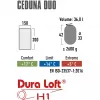 High Peak Ceduna Duo saco-cama retangular poliéster azul
