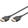 Goobay 75296 Slim cabo HDMI de alta velocidade com Ethernet, 4K@60Hz, HDMI 2.0, macho-macho, 5 m, preto