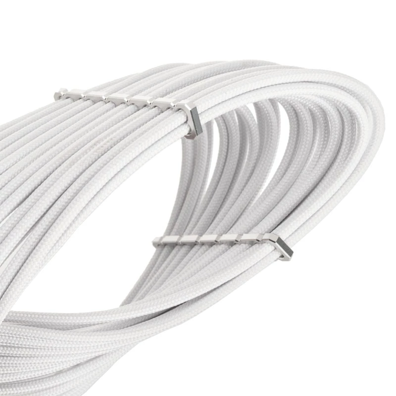 Cabo de extensão BitFenix Alchemy 4-Pin-ATX12V, 45 cm, revestido - Branco