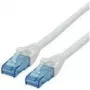 ROLINE - Cabo de rede - RJ-45 (macho) para RJ-45 (macho) - 1,5 m - UTP - CAT 6a - sem halogéneos, moldado, fio flexível - branco (21.15.2764)