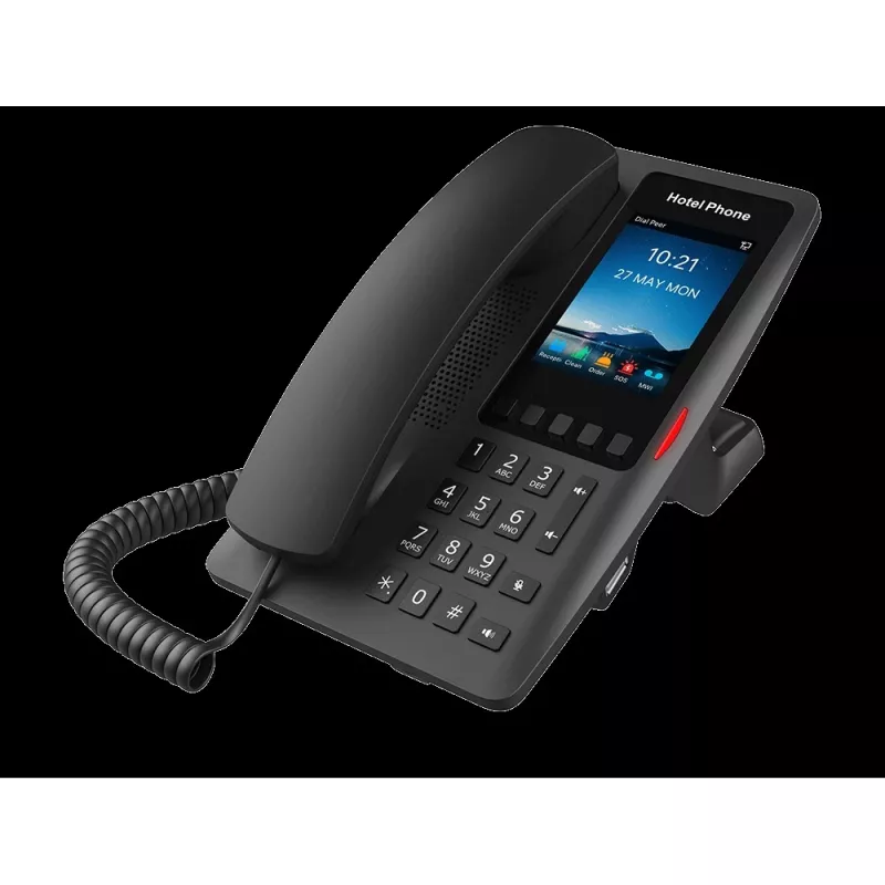 Telefone IP Fanvil H6W-preto Wi-Fi Bluetooth – telefone de secretária VoIP Fanvil H6W-preto com Wi-Fi e Bluetooth