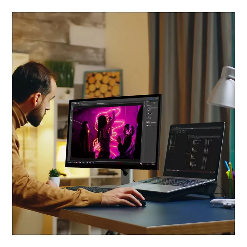 Monitor Alogic Clarity 27 5K com PD e ecrã tátil
