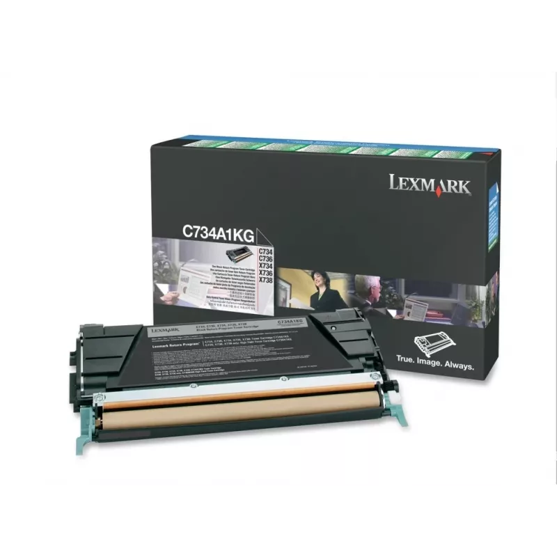 Lexmark - tinteiro - 1 x preto - 8000 páginas - LRP / LCCP (0C734A1KG)