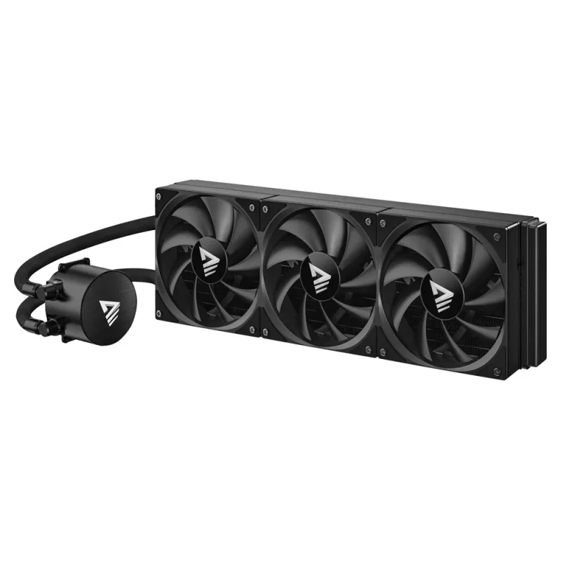 Kit de refrigeração líquida SAVIO NOX 360 mm (3 ventoinhas de 120 mm, base de cobre, radiador de alumínio) preto, 600–1800 rpm
