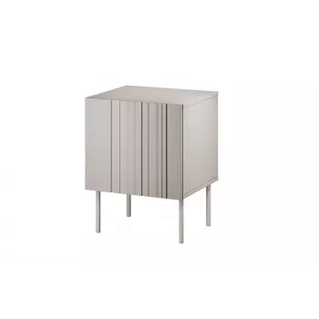 Mesa de cabeceira Cama Meble ISLA 44,5x40x59 cm cashmere mate, MDF e aglomerado, conjunto de 2