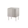 Mesa de cabeceira Cama Meble ISLA 44,5x40x59 cm cashmere mate, MDF e aglomerado, conjunto de 2