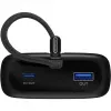 Powerbank 20.000 mAh, cabo USB-C integrado 13 cm, 30 watts (preto, 20 Ah, 1x USB-A, 2x USB-C, PD, QC)