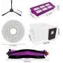 Conjunto de peças de substituição para robô aspirador Midea V15 — 1 escova lateral, 2 panos de limpeza