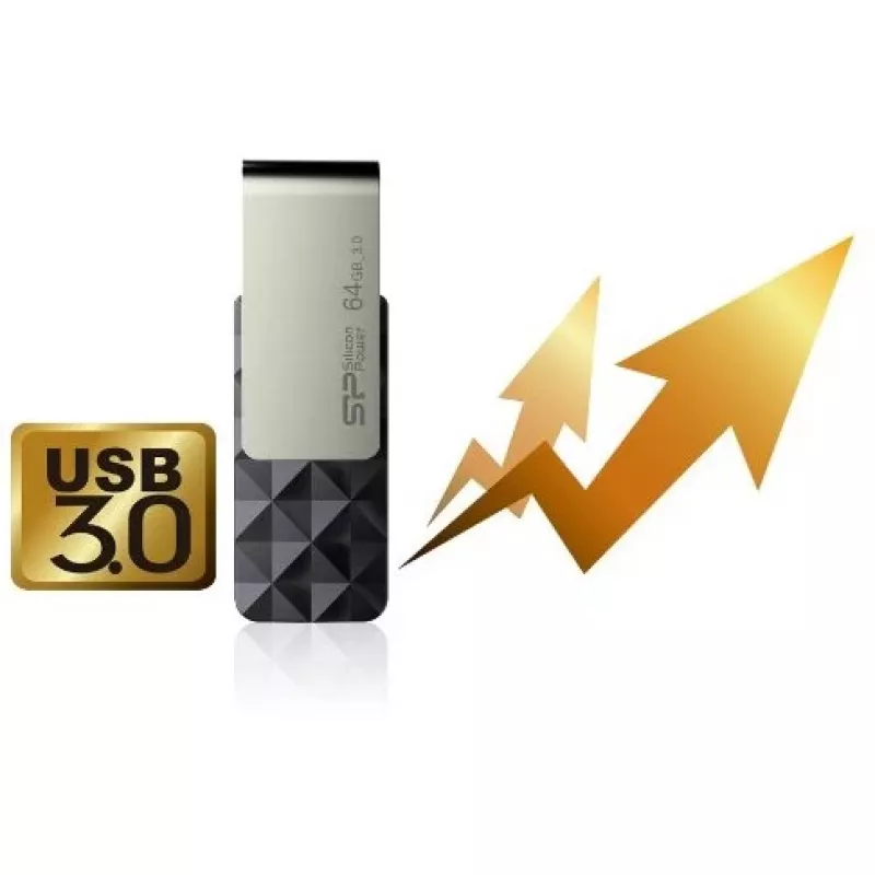 Silicon Power Blaze B30 SP016GBUF3B30V1K pen USB, 16 GB, USB 3.0, preta