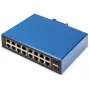 Switch Gigabit Ethernet gerido L2 industrial DIGITUS 16x RJ-45 + 2x SFP, 12–48V DC, 8000 MAC