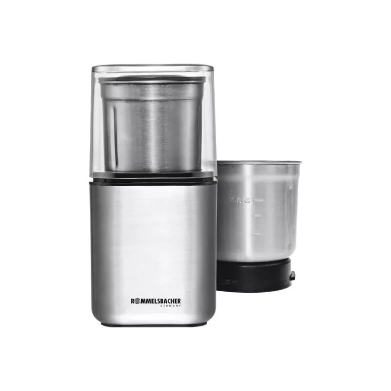 Rommelsbacher moinho de especiarias e café aço inoxidável prateado EGK 200 (EGK 200)