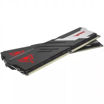 DIMM 16 GB DDR5-5600 (2x 8 GB) dual kit, memória RAM preto/branco, PVV516G560C40K, Viper Venom, INTEL XMP