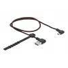 Cabo USB DeLOCK EASY-USB 2.0 Type-A para Micro-B macho 0,5 m preto