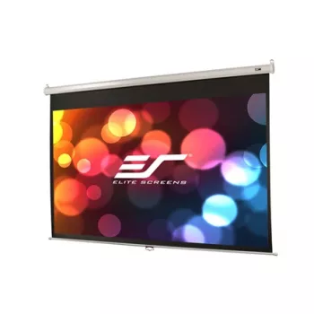 Tela de projeção manual Elite Screens M106XWH — 106 polegadas (2,69 m), 16:9, largura visível 2,35 m