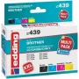 edding tinte EDD-439 preto, ciano, magenta, amarelo compatível com brother LC-1240BK/C/M