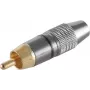 Ficha RCA ShiverPeaks 52024-S, dourada, acabamento preto