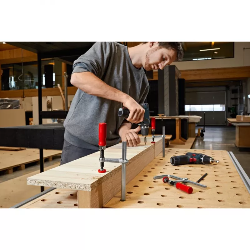 Aperto de mesa Bessey GTR 160/60 para construção metálica, força de aperto 1600 N