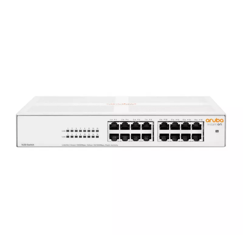 Aruba Instant On 1430 16G não gerido L2 Gigabit Ethernet (10/100/1000) 1U branco