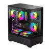 Caixa de computador Darkflash C365 (preta) com 5 ventoinhas incluídas