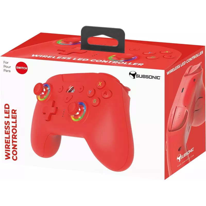 Comando LED sem fios Subsonic vermelho para Switch