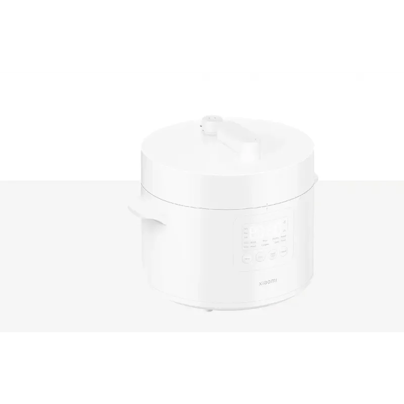 Panela de pressão elétrica rápida Xiaomi 4,8 L – 1000 W, branca, tacho removível, visor