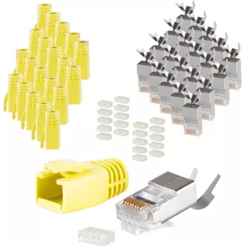 Conector RJ-45 ShiverPeaks 72067-20Y amarelo