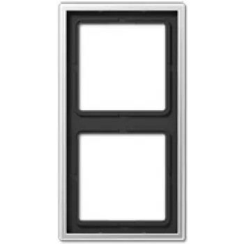 Placa de puxador de porta em alumínio JUNG AL 2982, preto, 81×152 mm