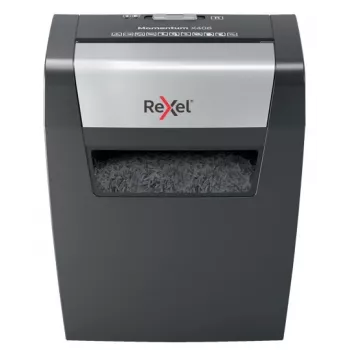 Destruidora de documentos Rexel Momentum X406 com corte cruzado P4, corte em partículas, 4 x 28 mm, 15 L, 125 folhas, 70 dB, botões
