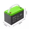 Bateria de gel QOLTEC 53080 12V 100Ah — bateria recarregável selada para alimentação de emergência